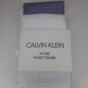 Calvin Klein tie and pocket square